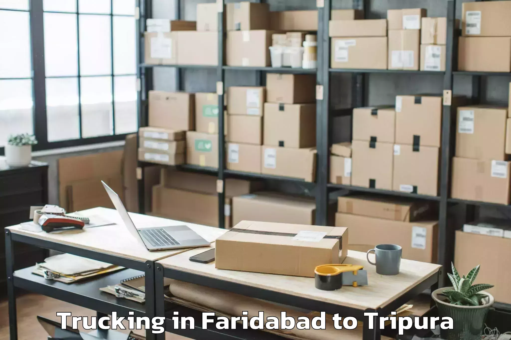 Faridabad to Jampuii Hills Trucking Booking